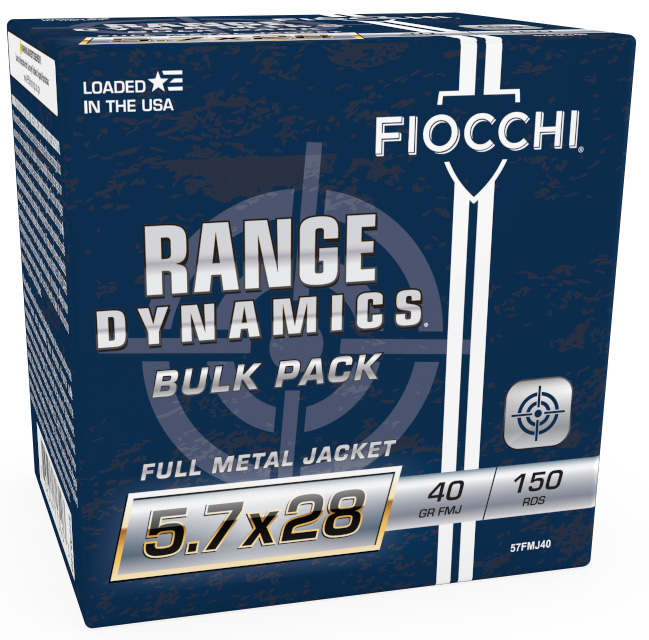 FIO RANGE DYNAMICS 5.7X28 40GR FMJ 150/3 - New at BHC